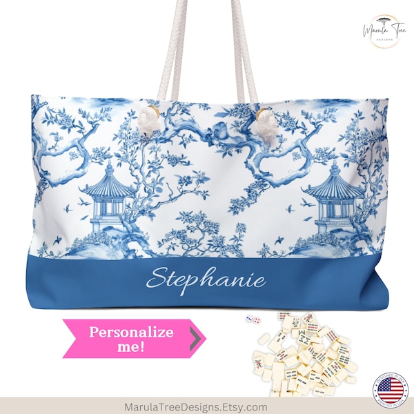 Bolsa de Mahjong Chinoiserie personalizada, bolsa de almacenamiento de Mahjong, bolsa de transporte con patrón chino, bolsa para la noche de juego de Mahjong, bolsa con nombre personalizado, lindo regalo de Mahjong