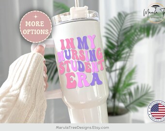 Personalized Nurse Student Tumbler, Nurse 40oz Tumbler, Future Nurse Tumbler, Medical Tumbler, In my Nursing Student Era Tumbler, Nurse Week