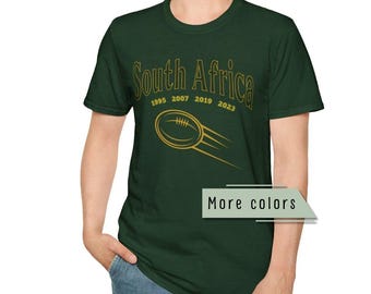 South Africa Rugby shirt, World Champs tee, Bokke fan tshirt
