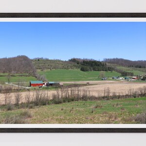 Tranquil Rural Landscape Print, Simplicity Countryside Art, Farm Hills Photography, Rural Decor, Digital Download, Peaceful Country Scene