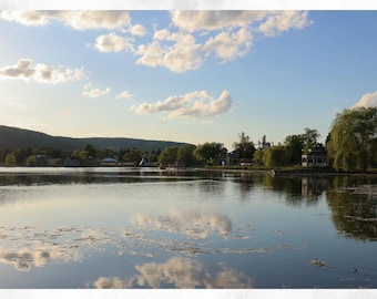 Tranquil Lake Photography Print, Water Reflection Art