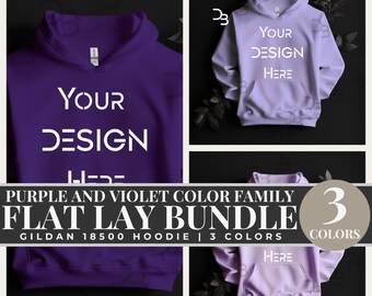 Gildan 18500G Hoodie Bundle Gildan Purple Hoodie 18500 Mockup Unisex Gildan 18500 Hoodie Unisex Purple Hoodie Adult G18500 Hoodie Mock Ups