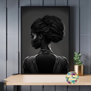 Black Art, Black Woman Art, Printable Wall Art, Black Art Print, Black Girl Magic, Wall Art Decor - Sparkle
