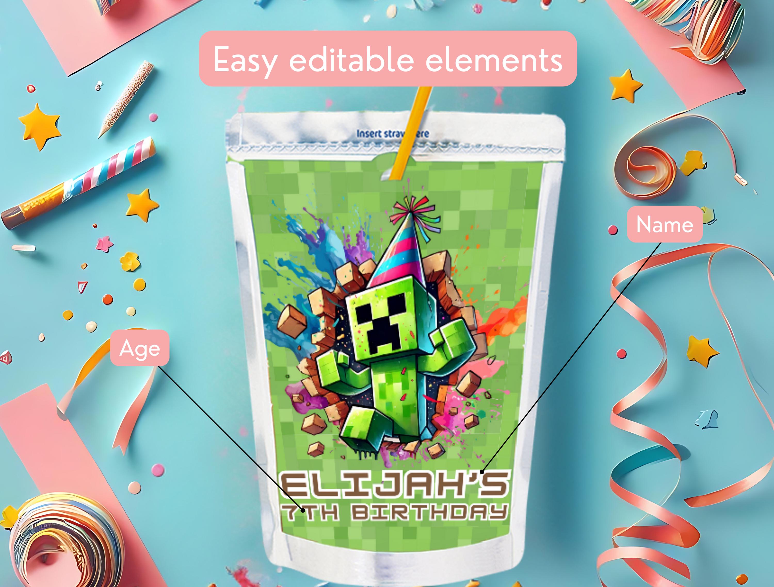 Capri Sun Tag Template