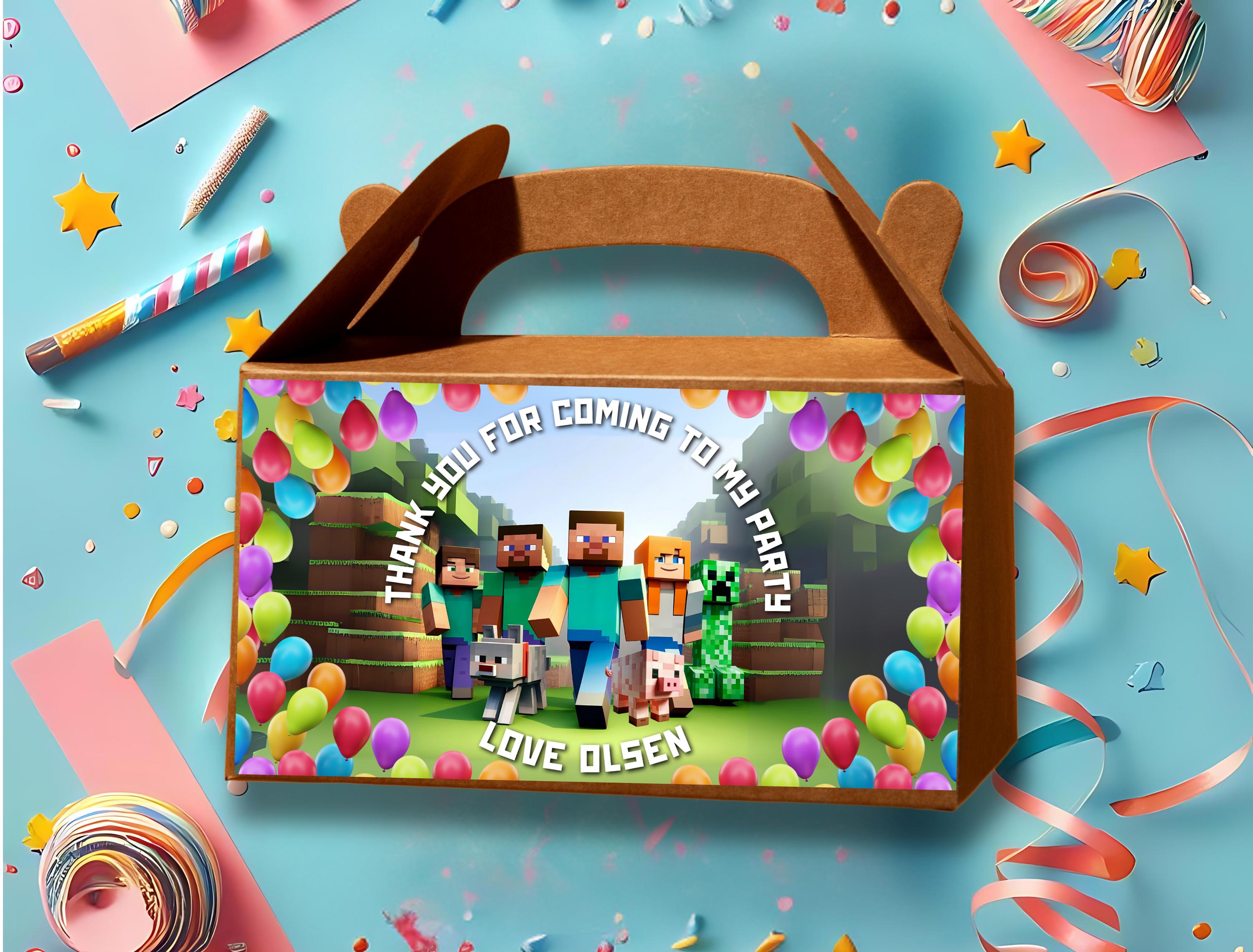 Editable Creeper Box Label