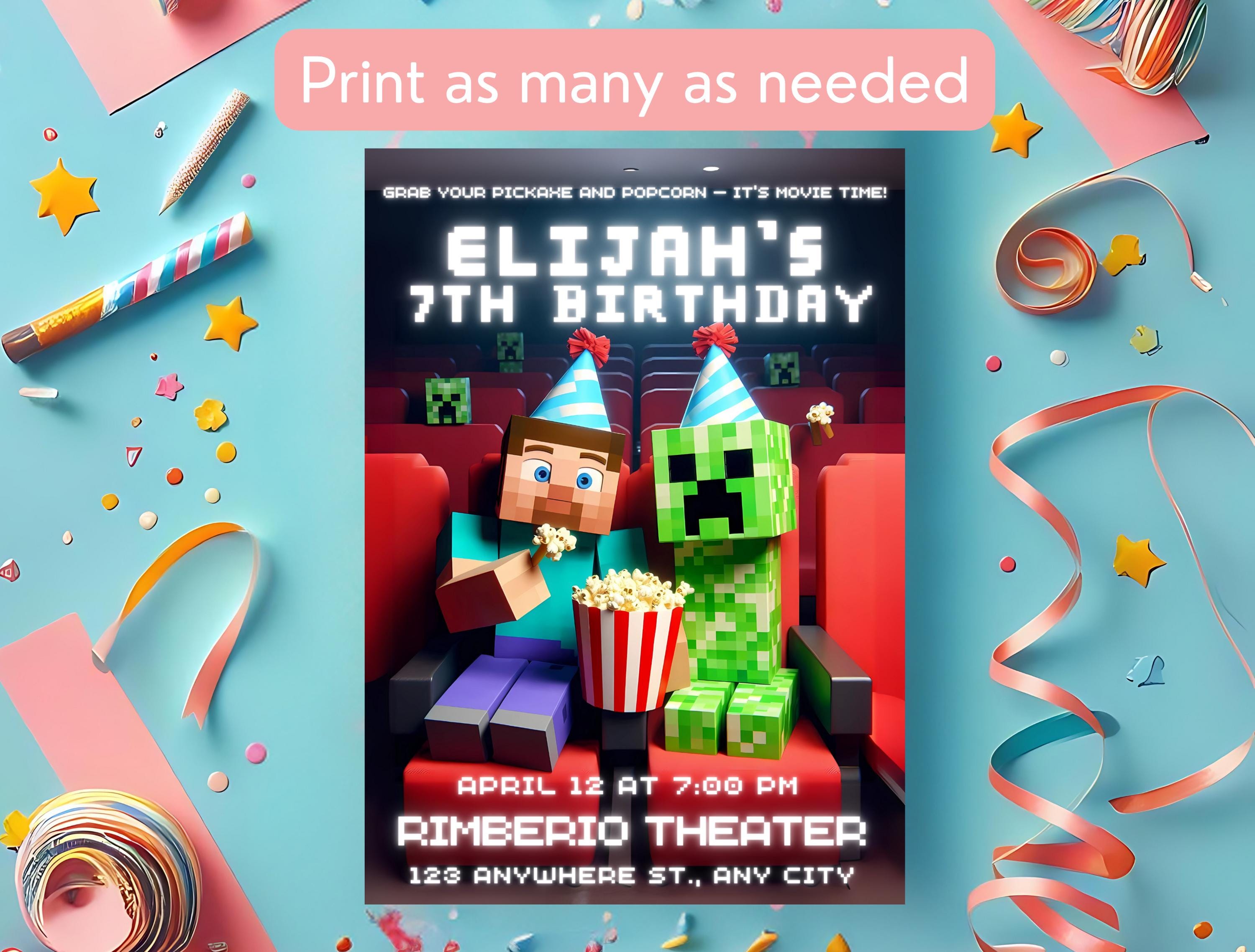 Cinema Movie Party Invite