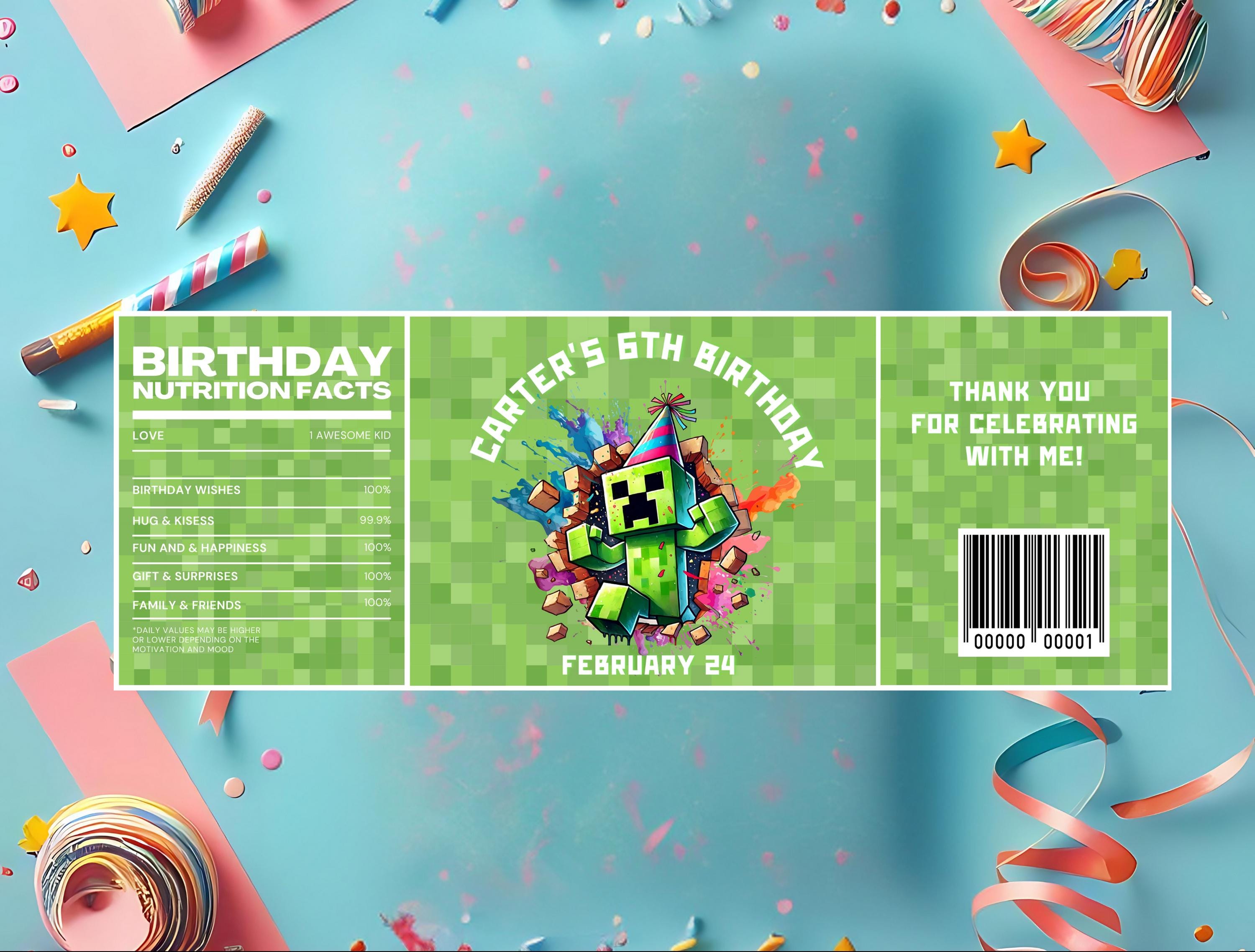 Water Bottle Label Canva