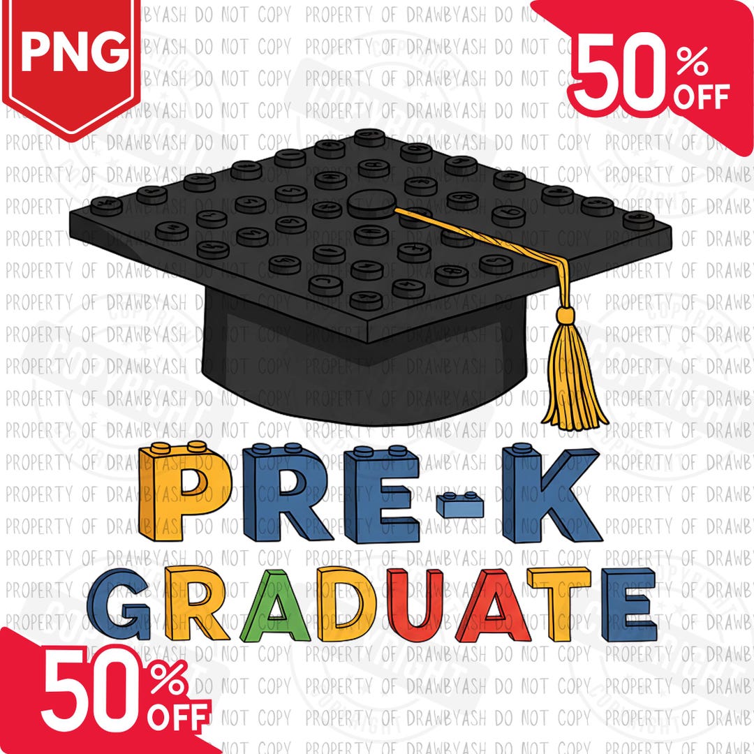 Pre-k Kids Graduate PNG: Building Blocks Graduation Design (digital ...