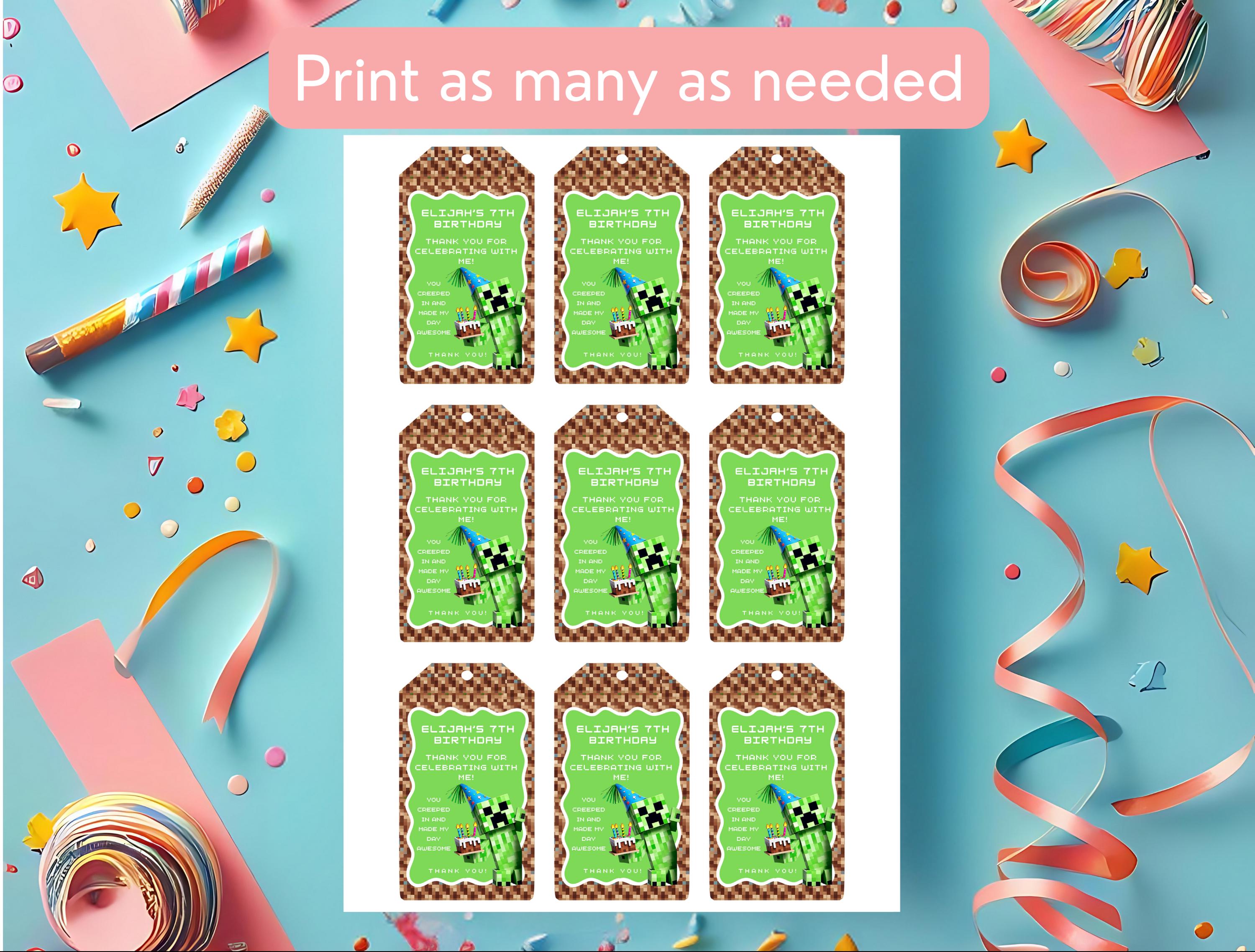 Editable Creeper-Inspired Tag