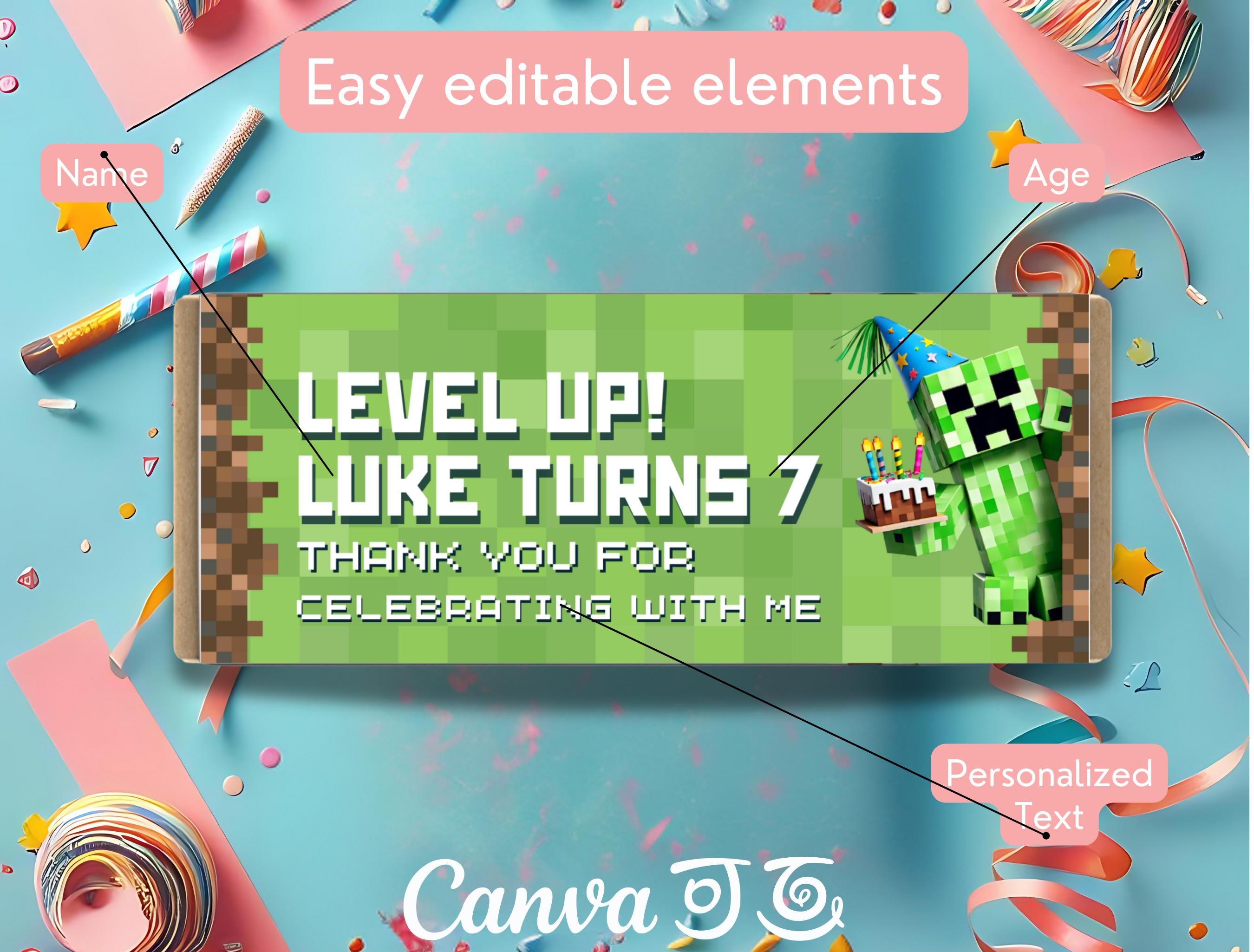 Creeper Candy Wrapper (Editable)