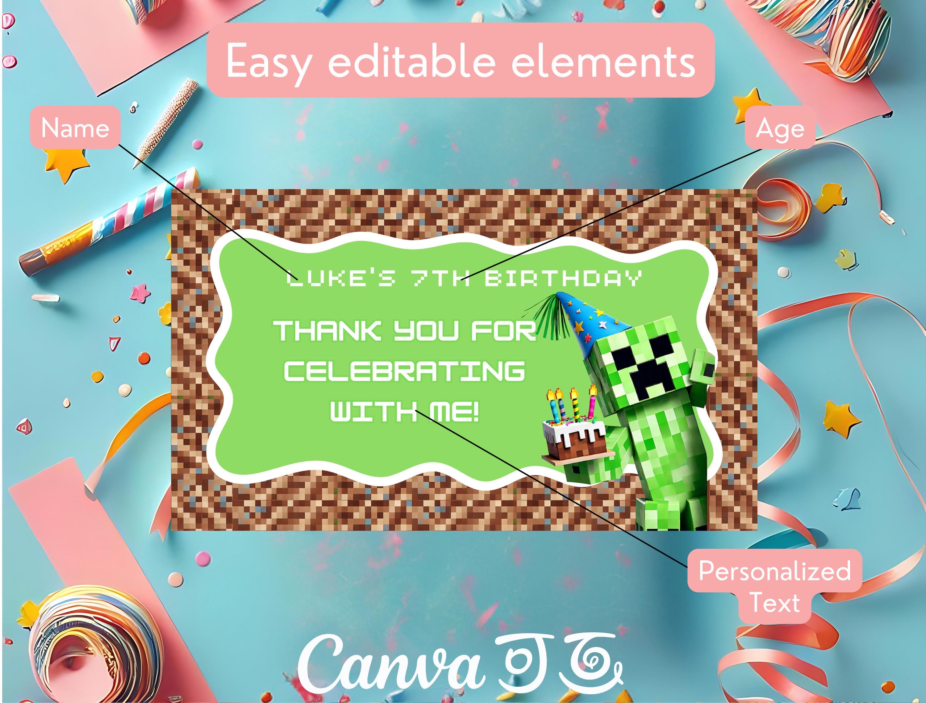 Creeper Printable Label