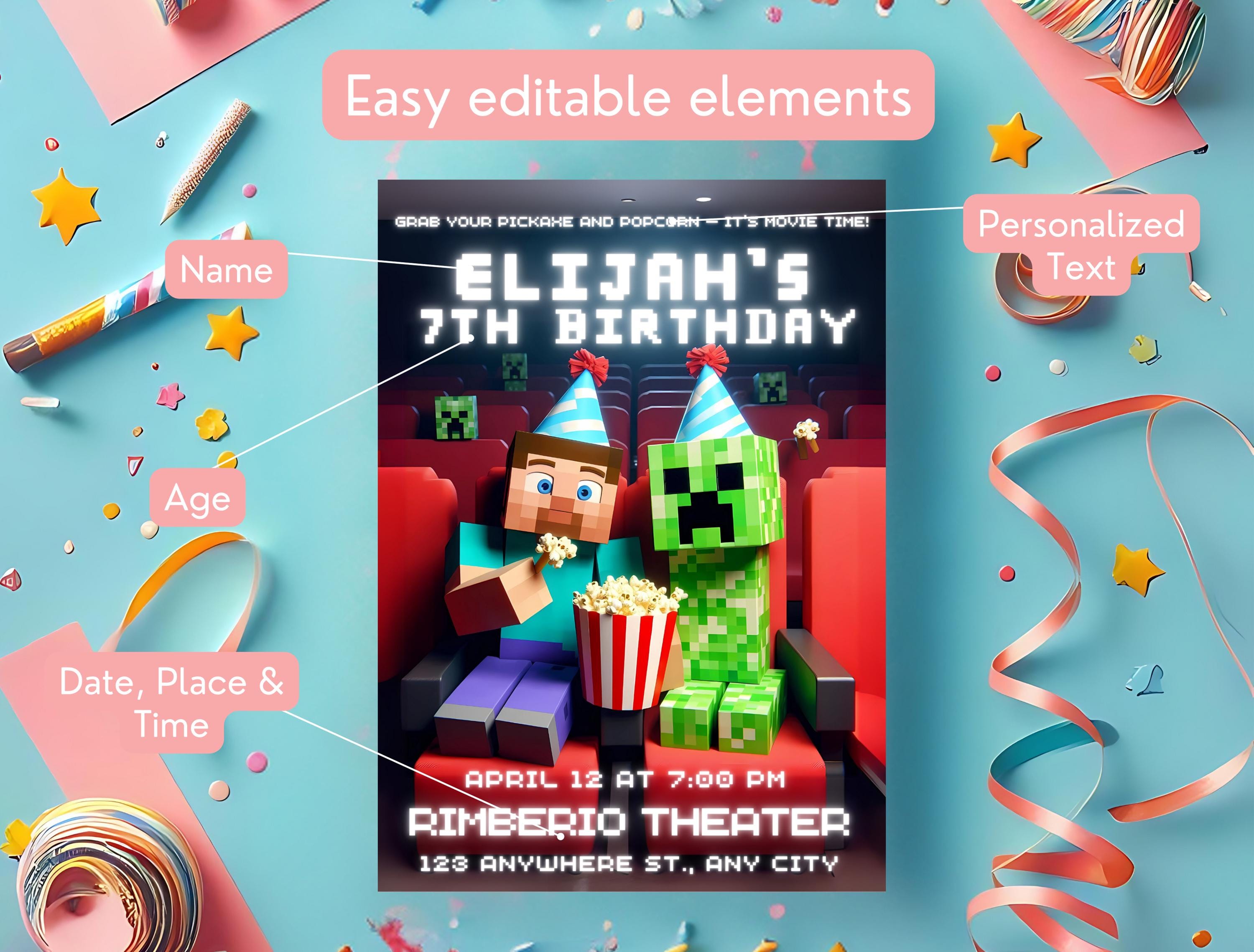 Cinema Movie Party Invite