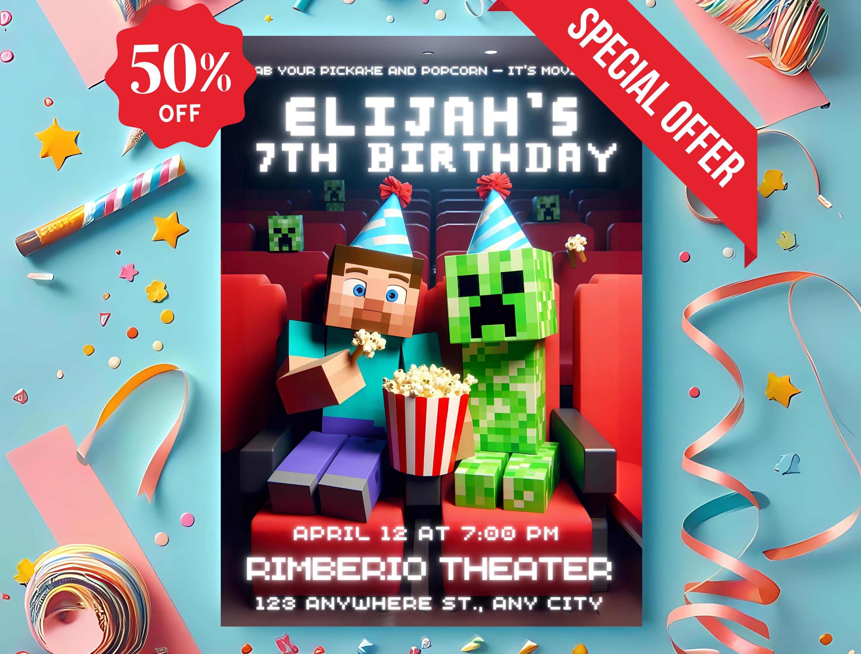 Cinema Movie Party Invite