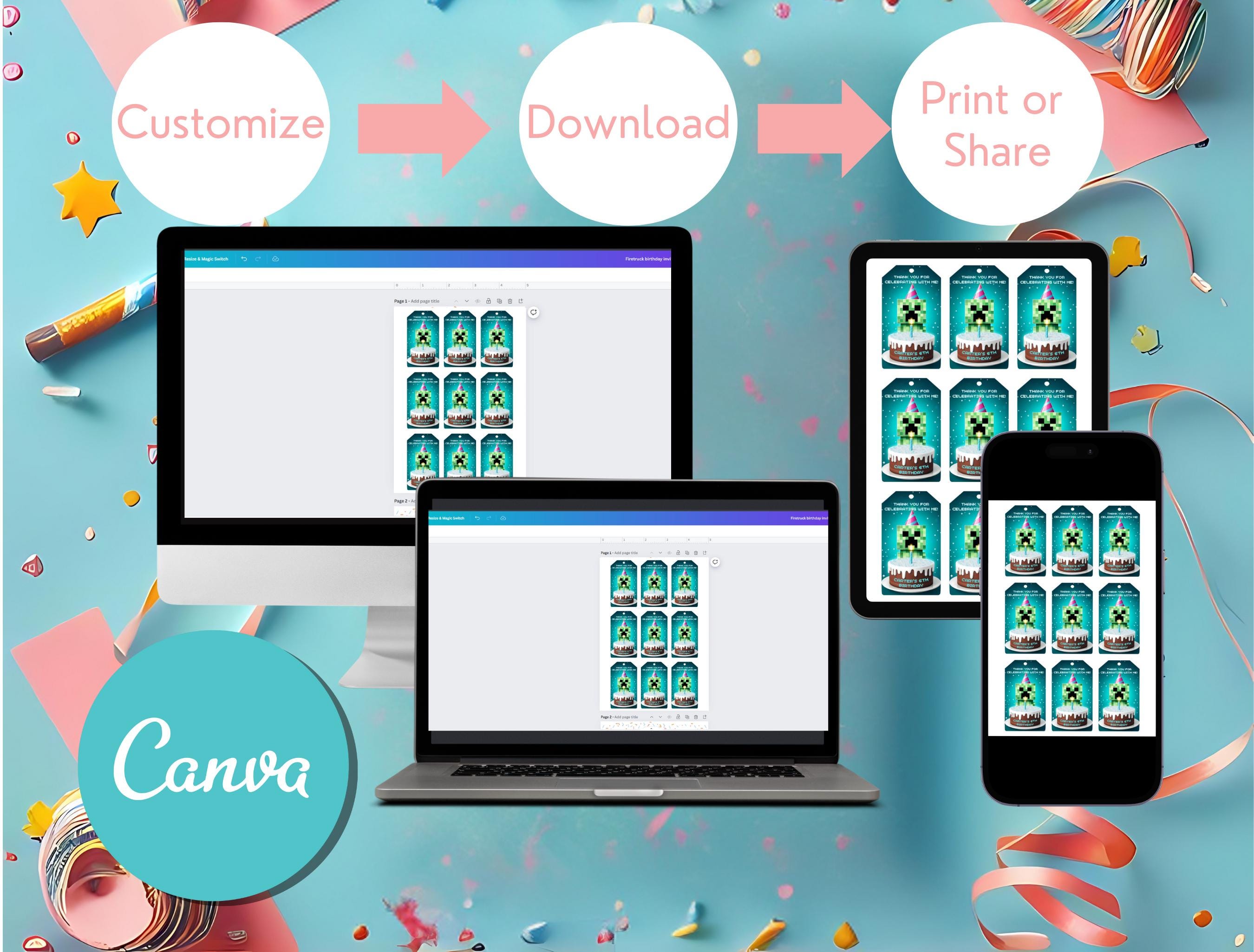 Creeper-Inspired Editable Tag