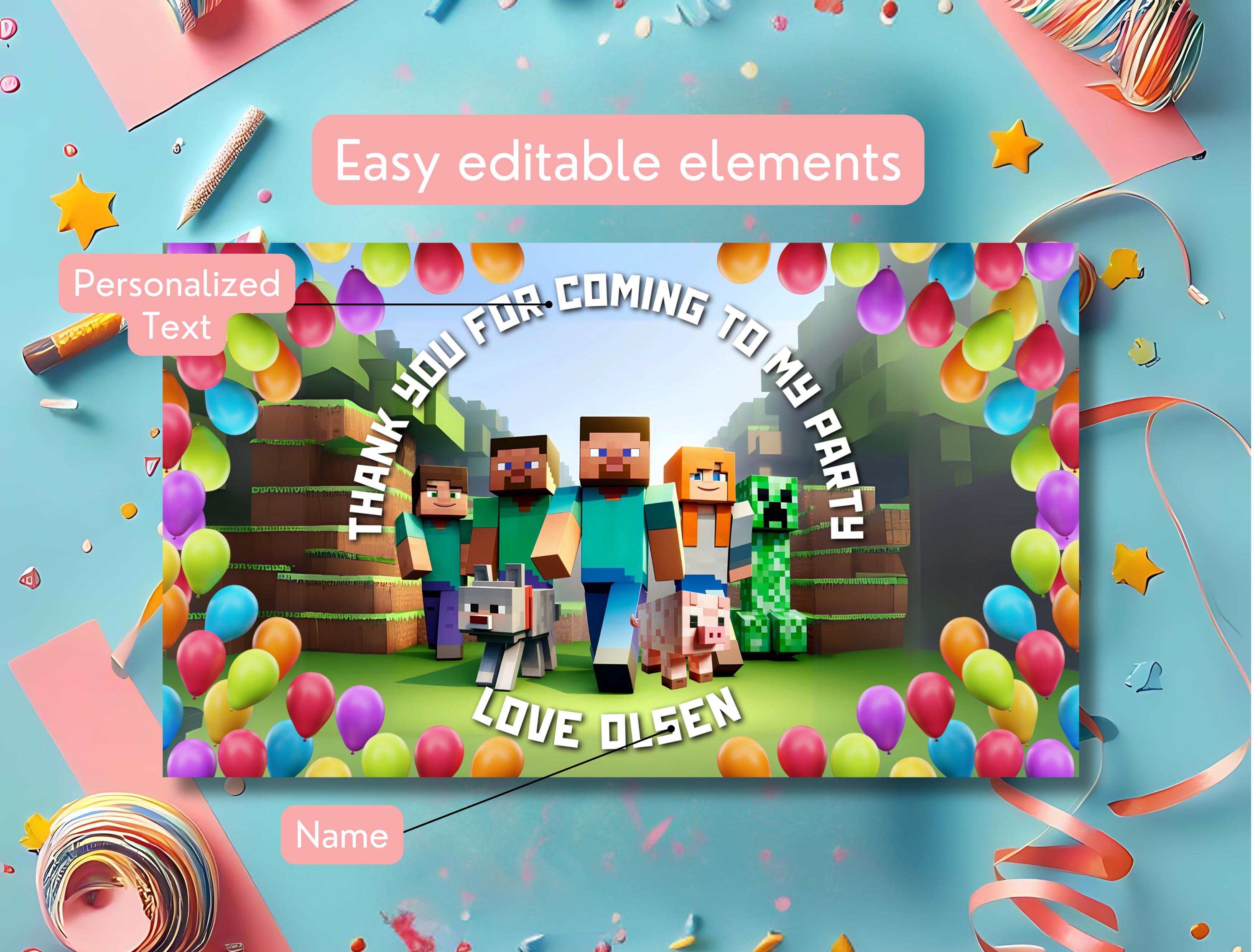 Editable Creeper Box Label