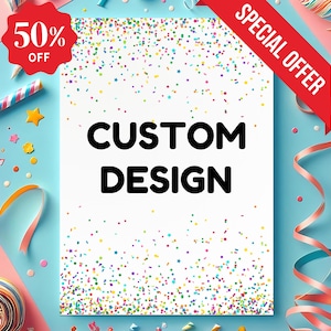 Design personalizzato, realizzato su ordinazione, design personalizzato/biglietto/invito/bomboniere