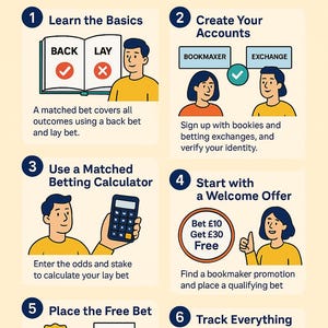 Matched Betting Starter Kit for Beginners | PDF Guide + Excel Tracker + Illustrated Visual | Risk-Free Profit System