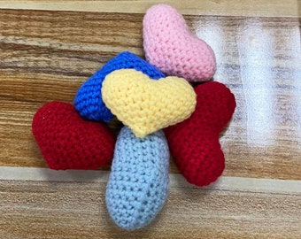heart-shaped knitted products,hand knitting