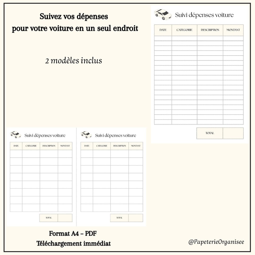 Printable Car Expense Tracker | Car Expense Tracker | Car Budget ...