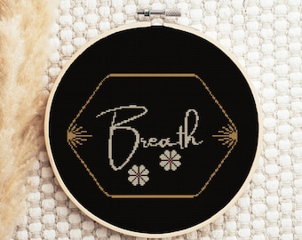 Breath - Boho style cross stitch pattern