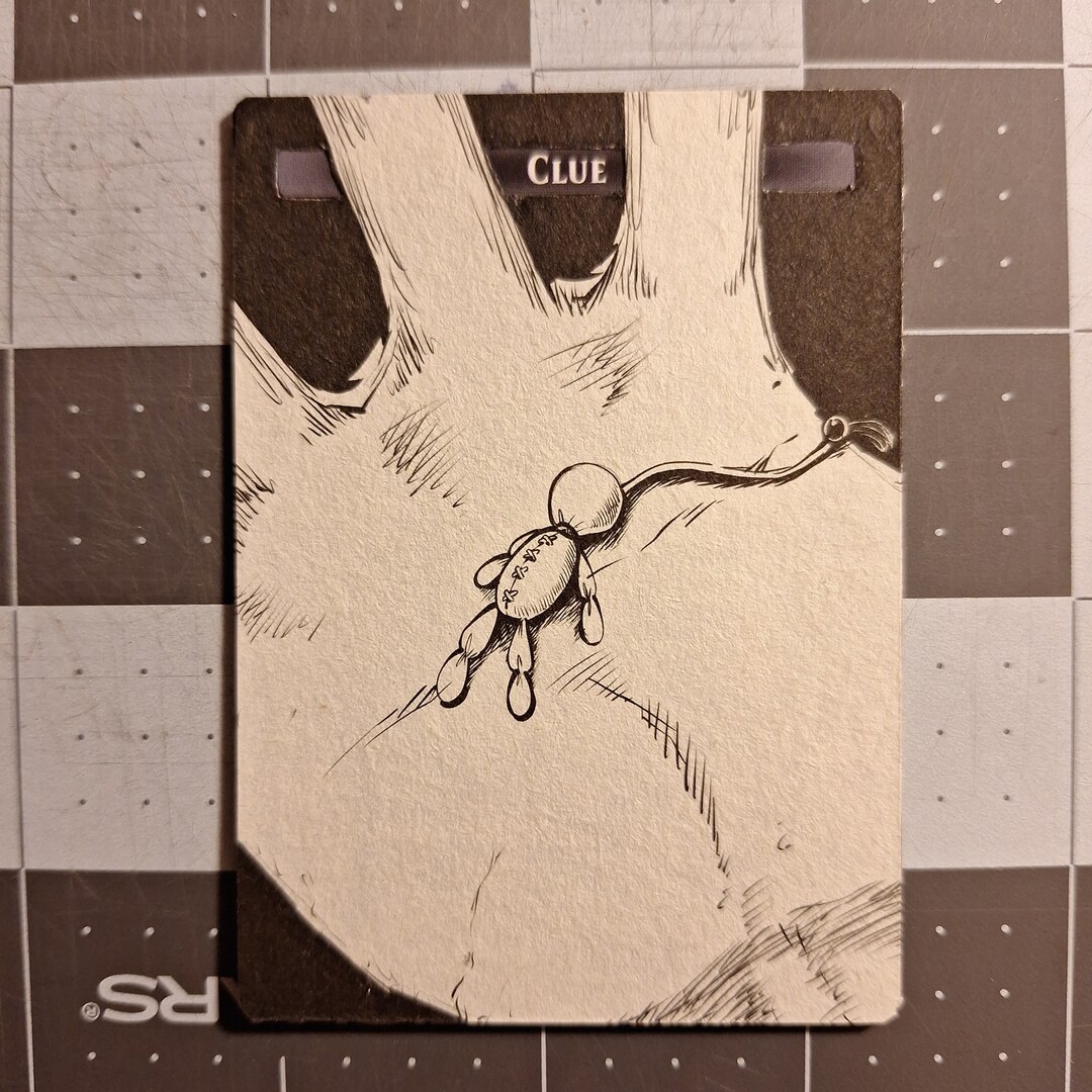 MTG Clue Token Manga Peel palm Etsy