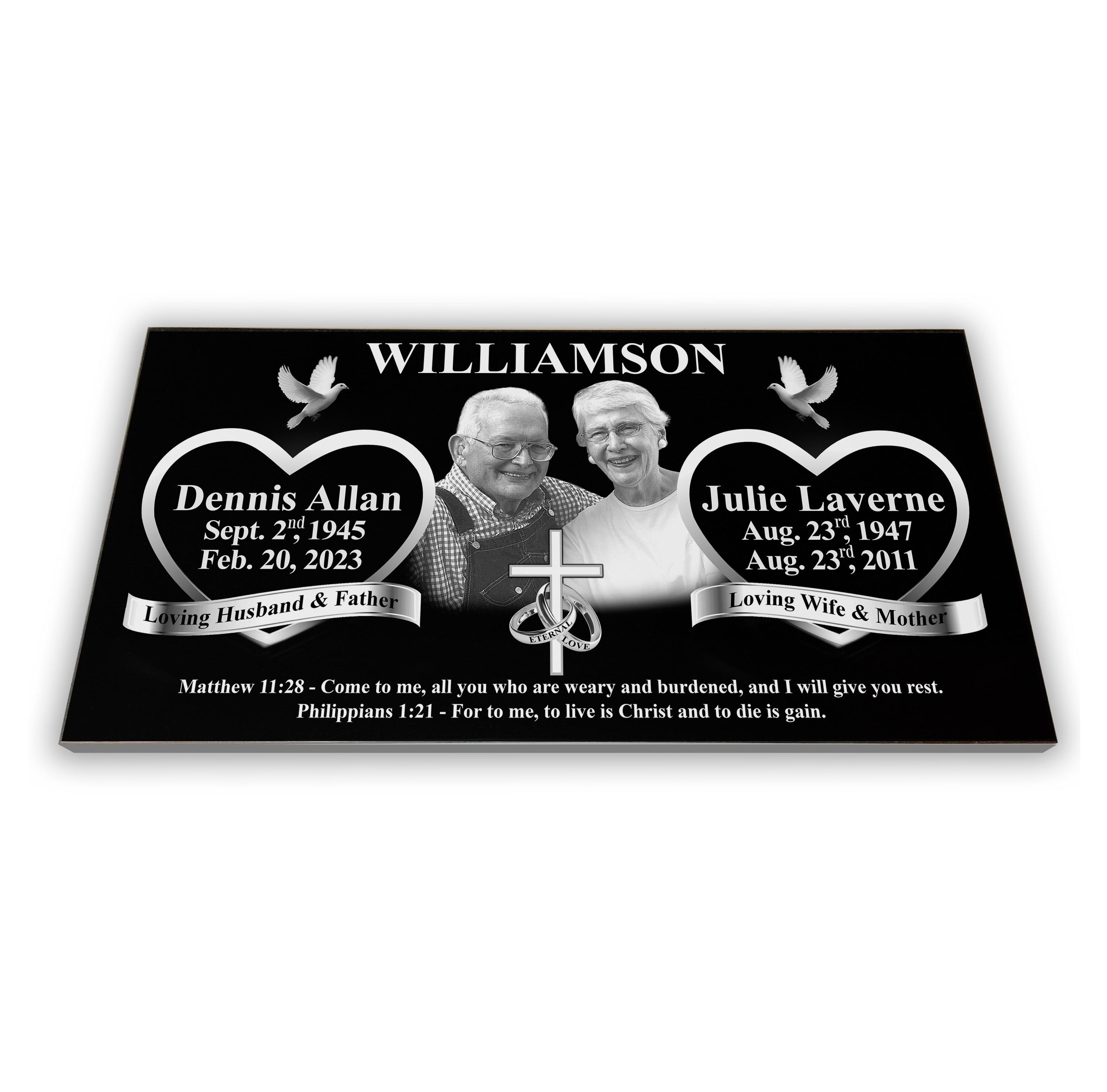Companion Headstone / Grave Marker - Etsy