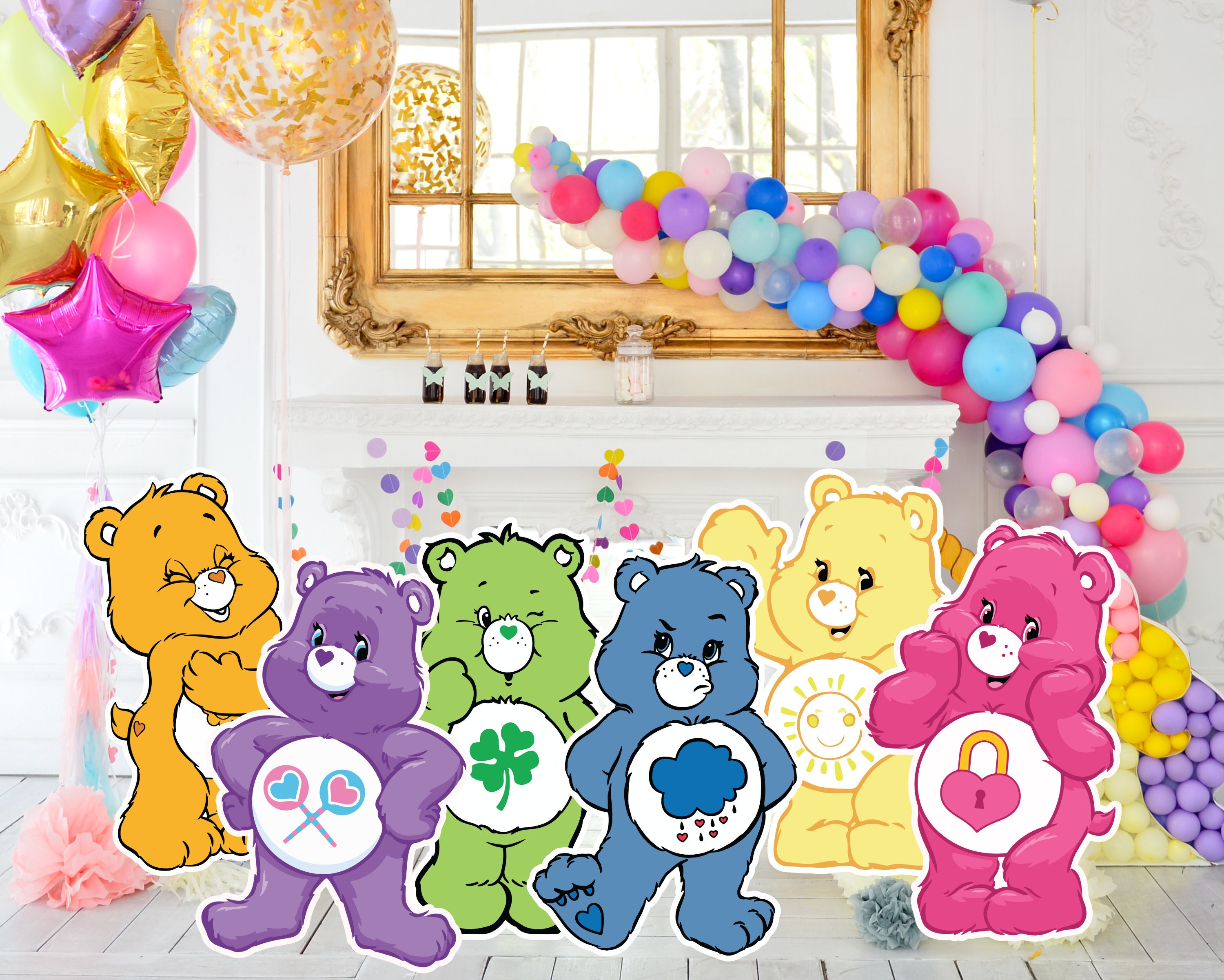 Care Bear Party Decoration Bundle Care Bear Party Supplies Baby Shower  Decor Kids Party Decor -  Israel