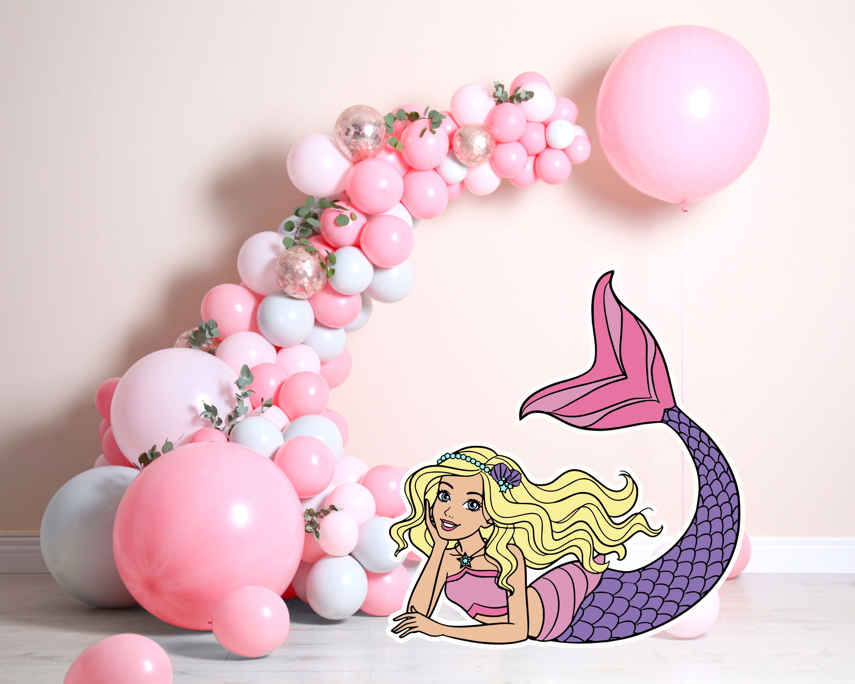 EDITABLE Mermaid Birthday Mermaid Crafts Sign Under the Sea 