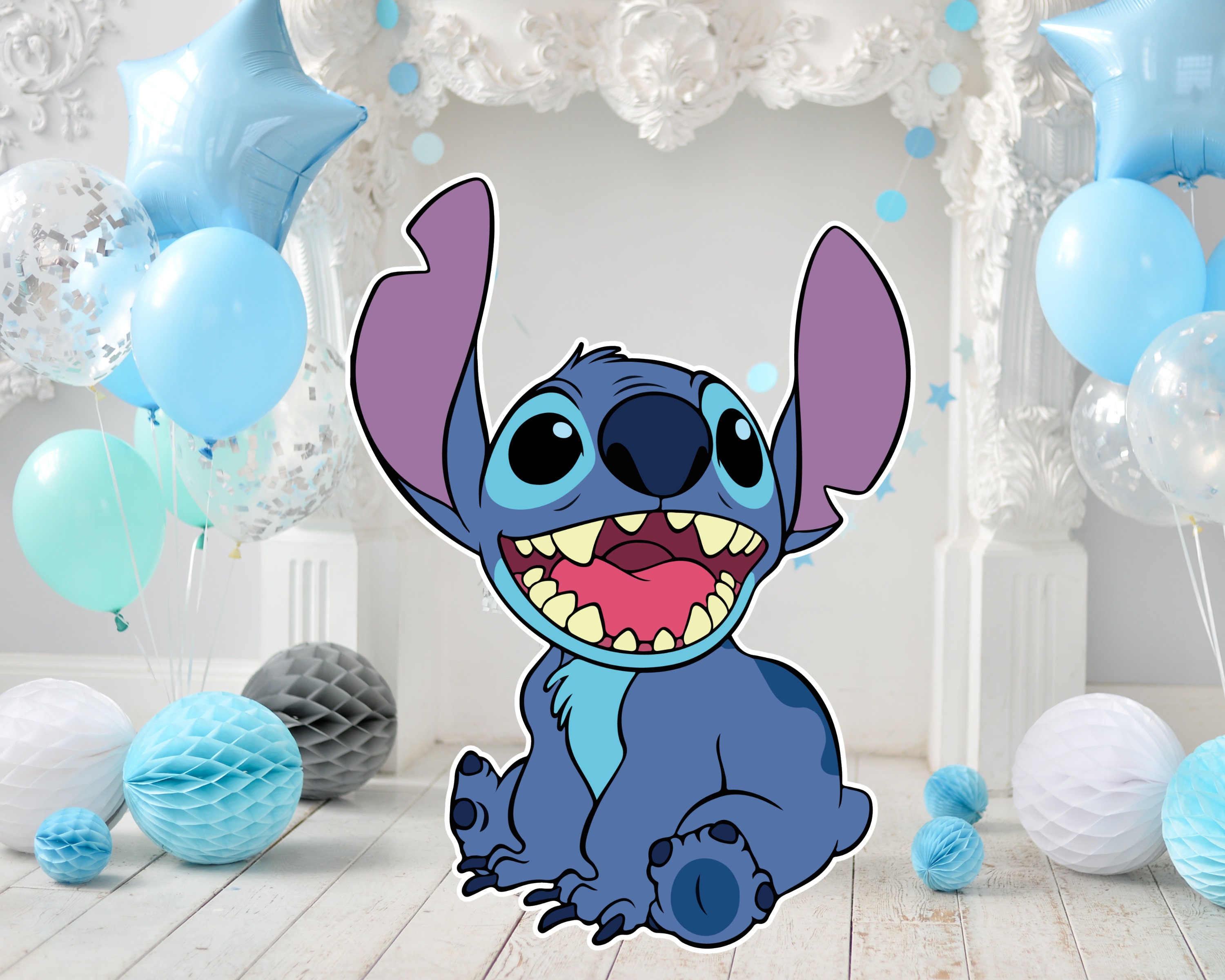 Custom Stitch Background Disney Lilo & Stitch Party Supplies Children's  Birthday Decoration Backdrop Cover Backdrops Festa Wall
