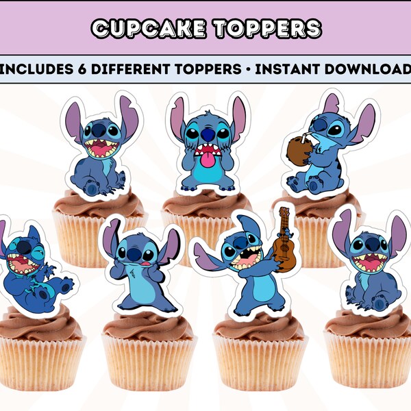 Lilo and Stitch Cake Topper Printable - Etsy