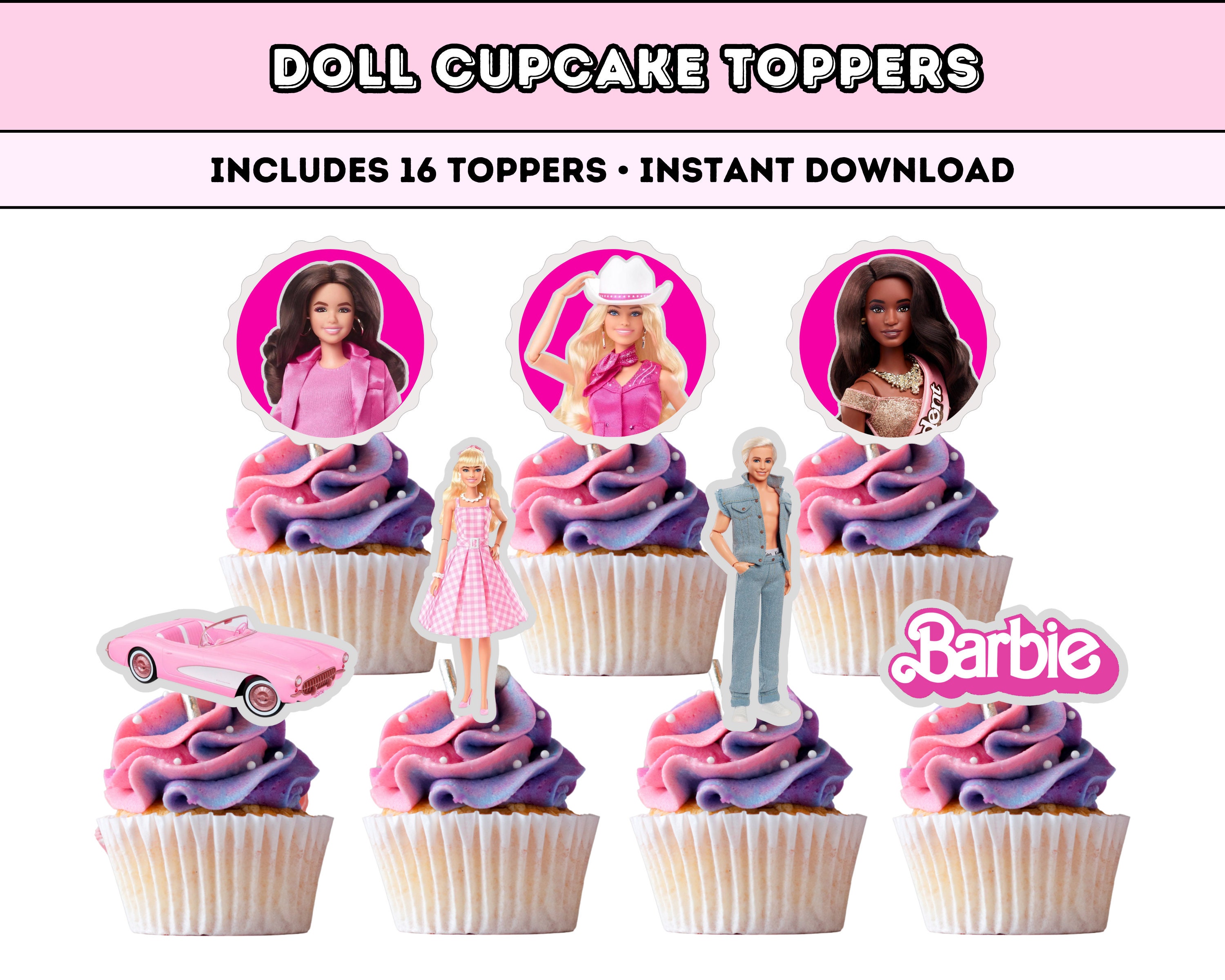 PopTheParty barbie doll cake topper Edible Cake Topper Price in India - Buy  PopTheParty barbie doll cake topper Edible Cake Topper online at