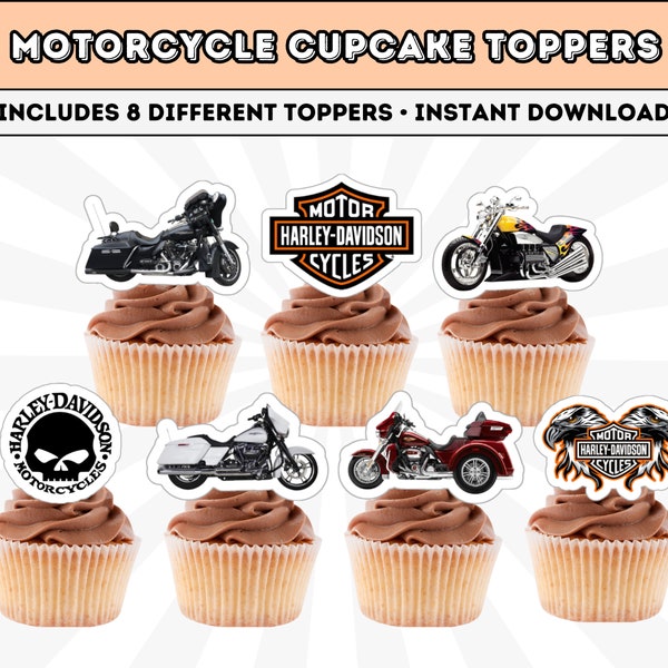 Motorcycle Cake Topper - Etsy