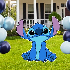 Lilo and Stitch Party Supplies, 5PCS Yard Signs with Stakes, Outdoor Lawn  Party Decor, Stitch Party Decorations, Yard Signs for Lilo and Stitch Theme