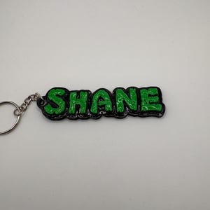 Personalized / Custom Shiny Resin Version TMNT Turtles Keyring / Keychain