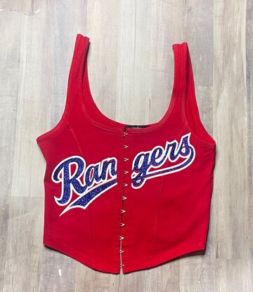 Texas Rangers Corset Vinyl Top- Red