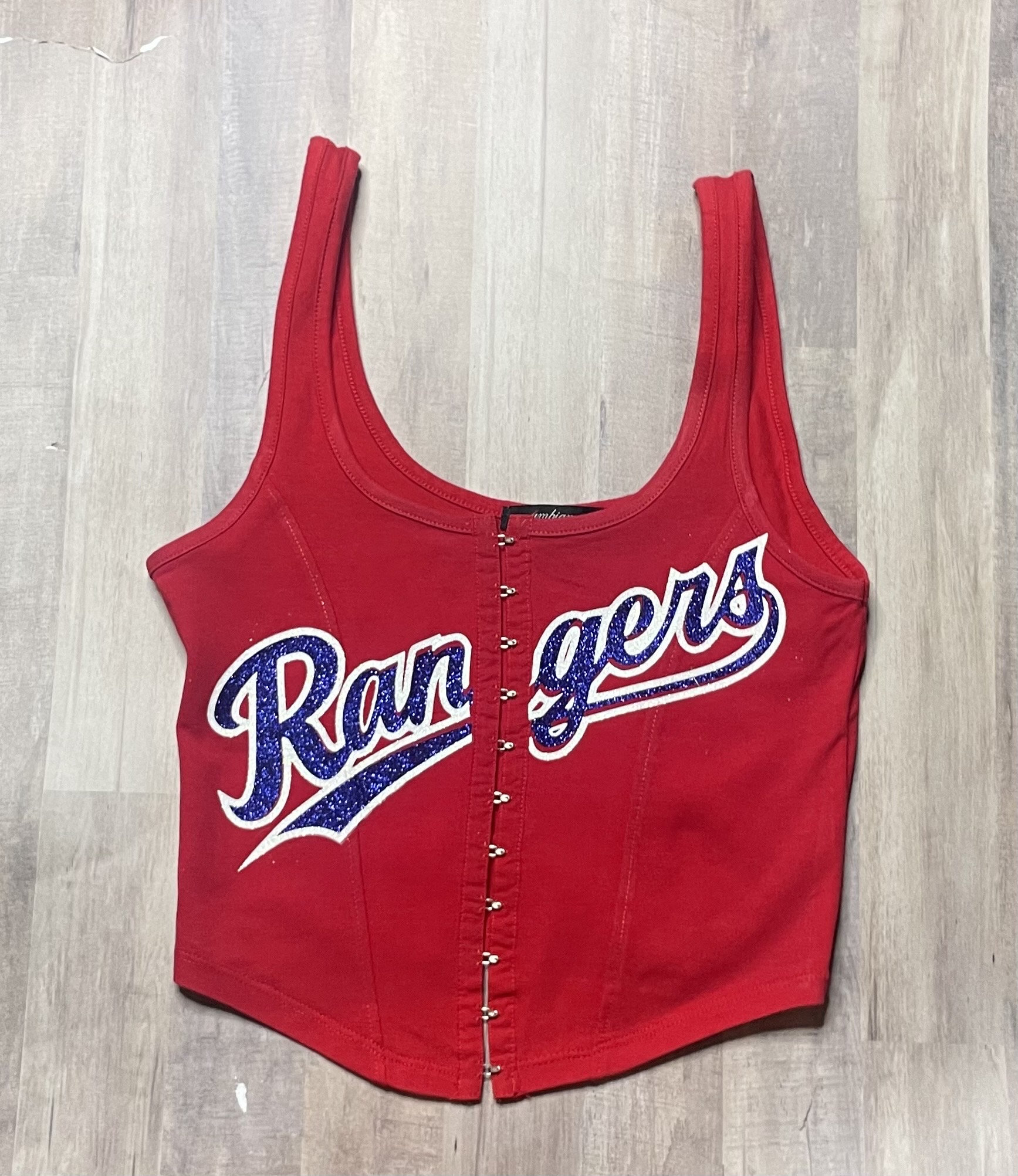 Texas Rangers Corset Vinyl Top- Red