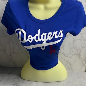 Dodgers Crop Top Tee