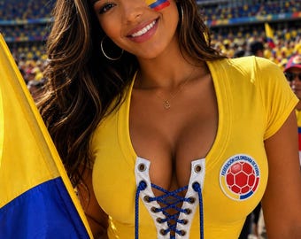 Colombia World Cup Crop Top