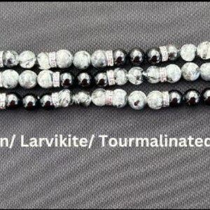 8mm Gemstone Beaded Watch Band for Apple Samsung Watch | Variety Gemstones | Elastic Stone Smart Watch Band | Crystal Accessory 7