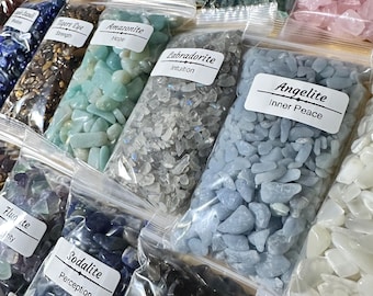 Gemstone Crystal Chips | Natural Crystal Chips | Gemstone Chips by the Bag