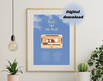 Ruel Wall Art, Ruel 4th Wall, Ruel Album, Music Poster Print