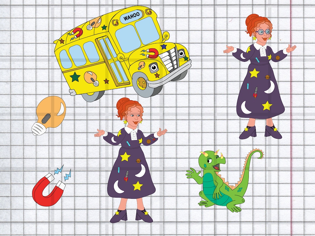 Magic School Bus SVG/PNG Pack Etsy