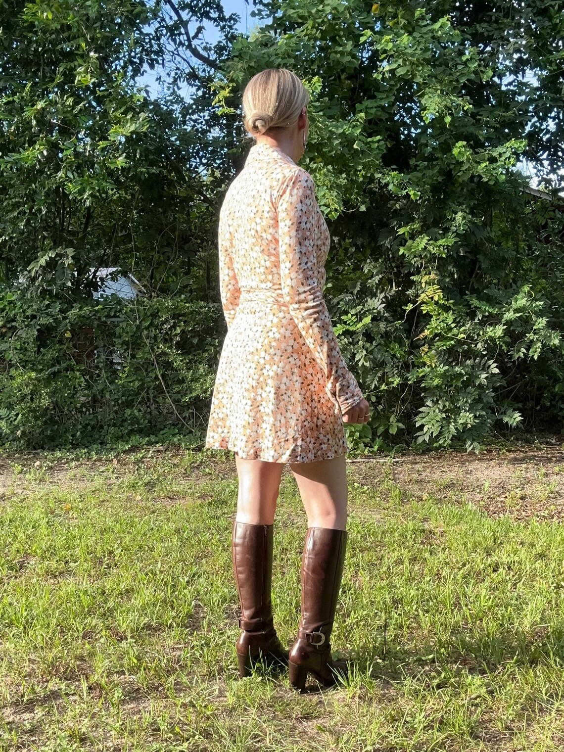 Divine Rare Liberty Cotton 70s Wrap Dress