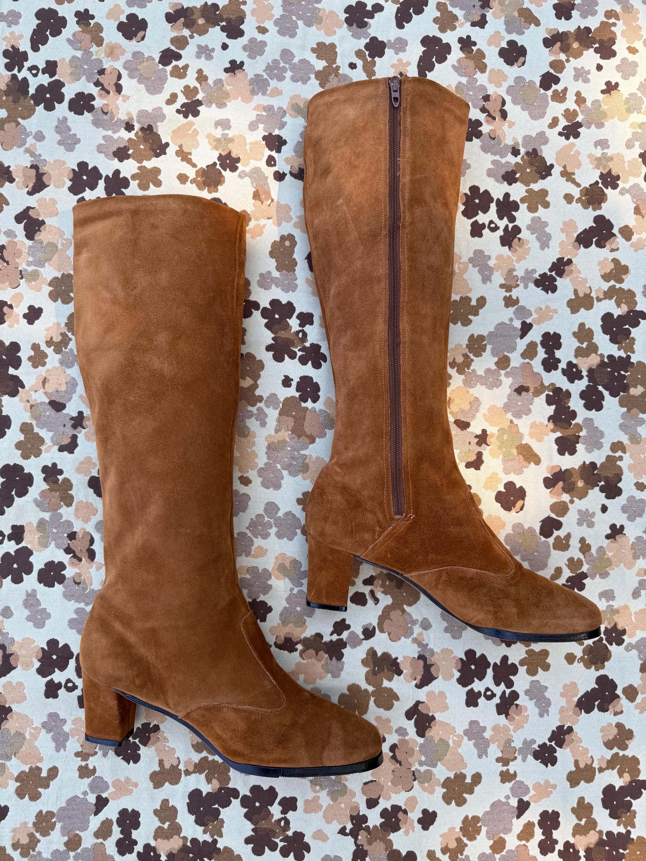 Brown Suede Boots