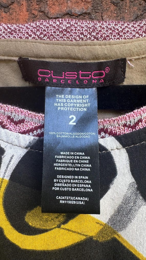 Vintage Y2K Mod Graphic Tee by Custo Barcelona - image 4