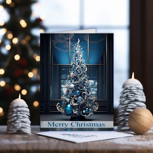 Tarjeta de Navidad, Tarjeta de felicitación, Tarjeta festiva, Tarjeta de invierno de Navidad, Tarjeta de Navidad personalizada, Saludos de temporada