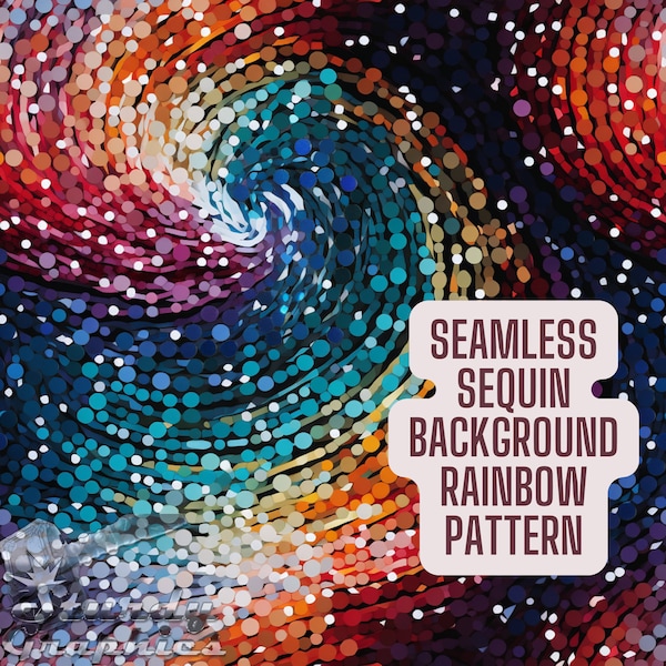 Sequin Background Seamless Pattern, Sequin Clipart, Shimmer Sequin, Printable Sequin, Silver Sequin Shimmer Digital Download Rainbow Sequin