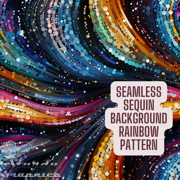Sequin Background Seamless Pattern, Sequin Clipart, Shimmer Sequin, Printable Sequin, Silver Sequin Shimmer Digital Download Rainbow Sequin