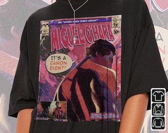Miguel O'Hara Comic Shirt,  90S Vintage Merch Book Art, Spider-Verse  Spider-Man 2099 Retro Unisex Graphic Tee Unisex Hoodie V2, Com2806Kh