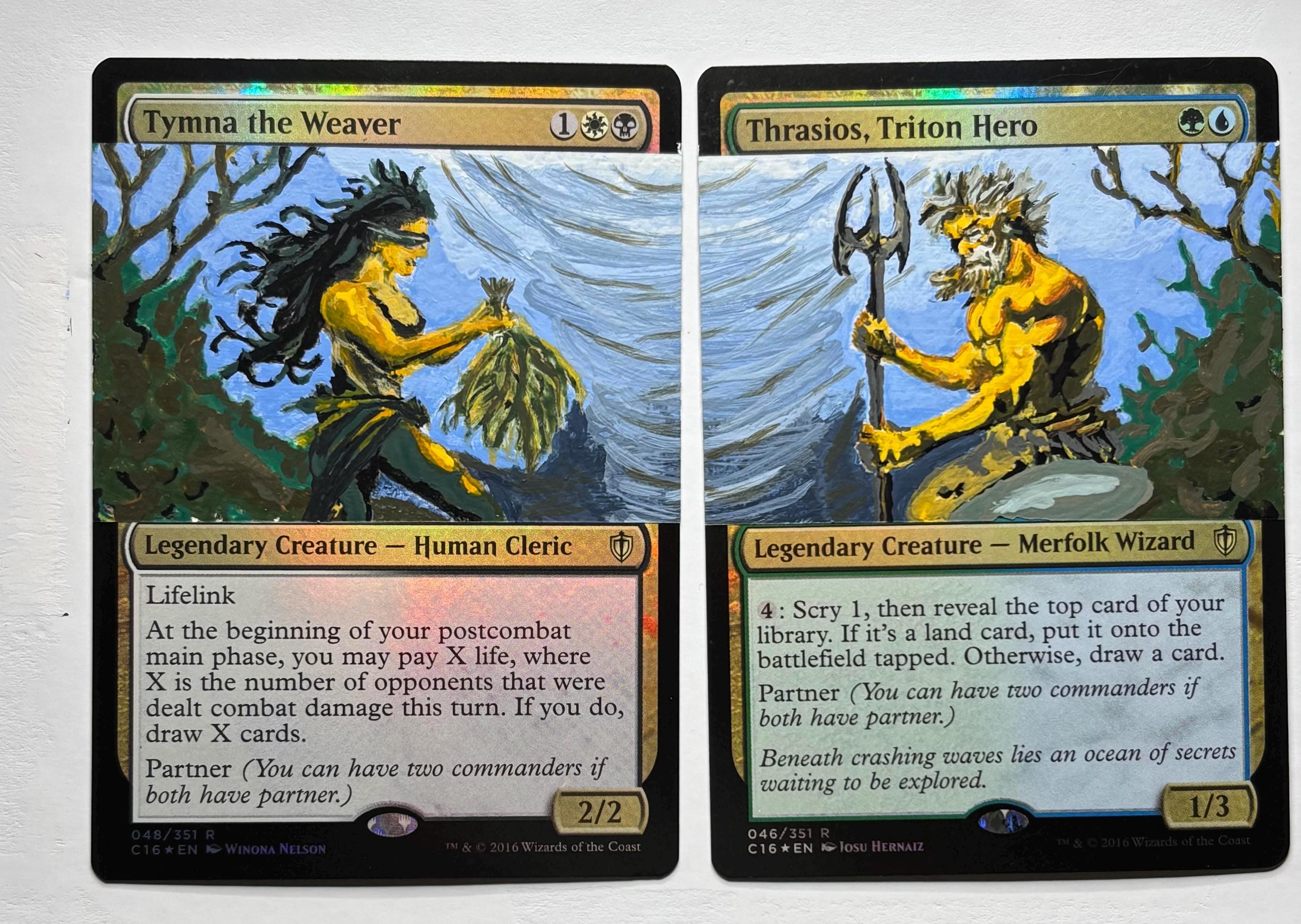 MTG 織り手のティムナ　トリトンの英雄、トラシオス 織工ティムナとトリトンの英雄トラシオス - Etsy 日本